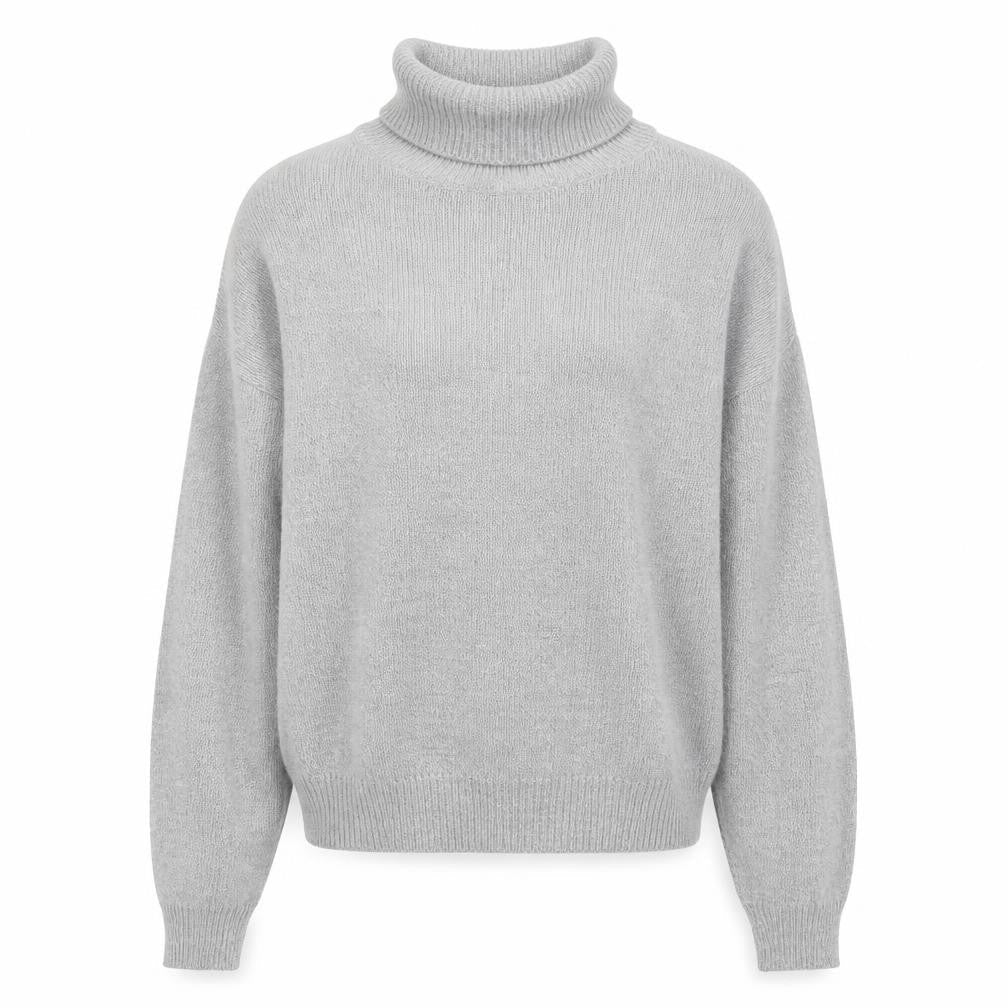 H&M Womens Grey Roll Neck  Acrylic Pullover Jumper Size S