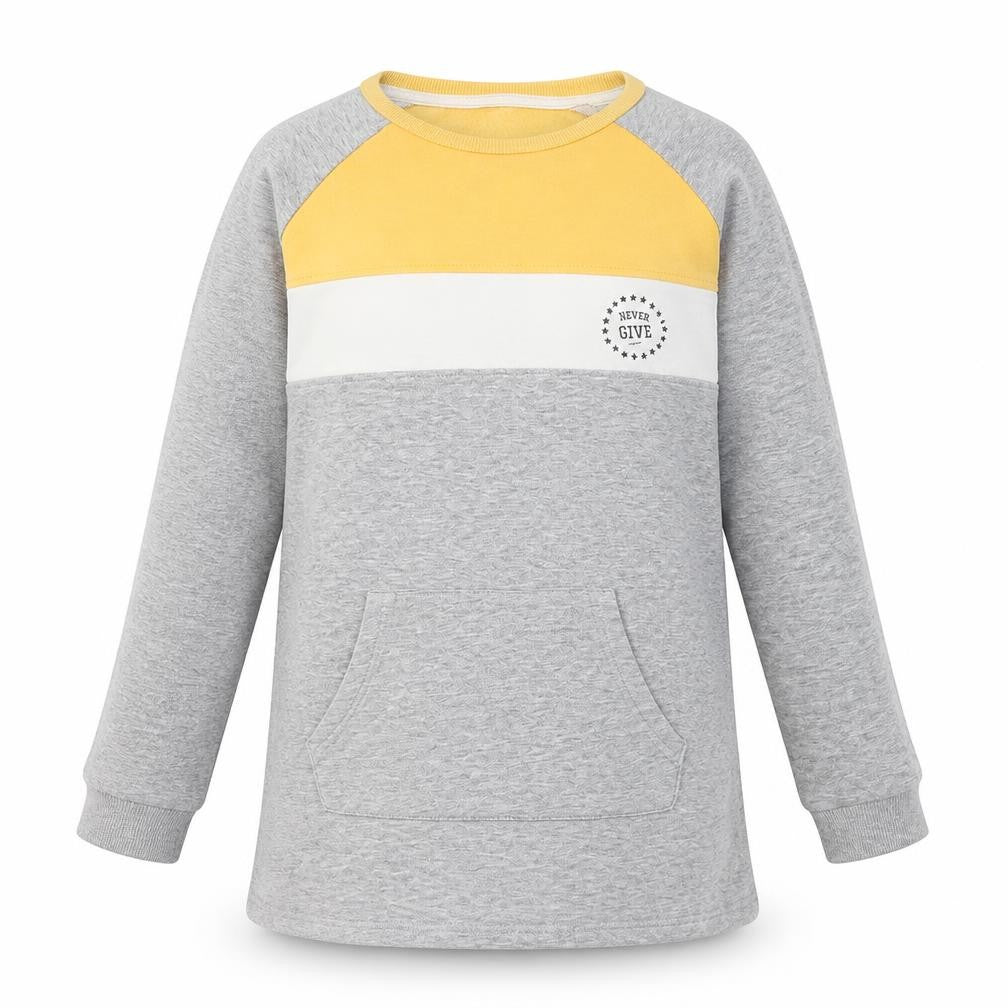 Nutmeg Girls Grey  Cotton Pullover Sweatshirt Size 10-11 Years