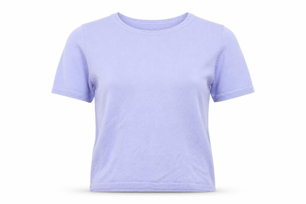 Marks & Spencer Womens Blue Round Neck  Acrylic Pullover Jumper Size 8