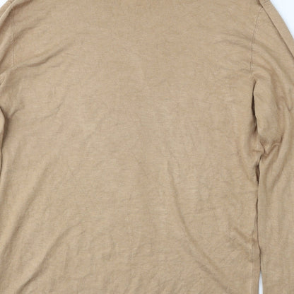 River Island Womens Brown Round Neck  Viscose Pullover Jumper Size XL