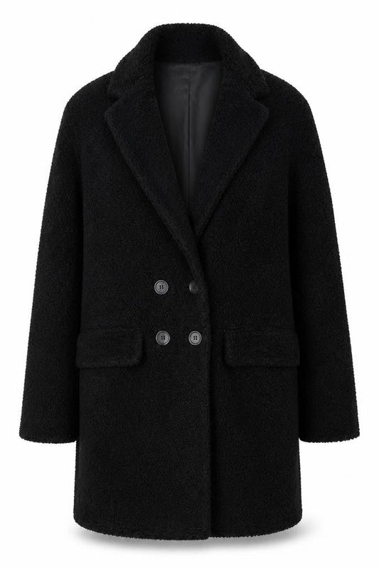 Boohoo Womens Black   Jacket  Size 12  Button