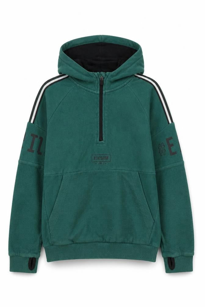 Nutmeg Girls Green  Cotton Pullover Hoodie Size 8-9 Years