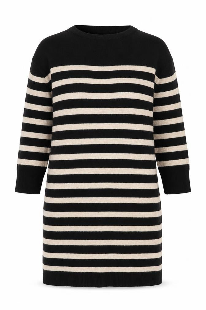 Primark Womens Multicoloured Round Neck Striped Polyester Pullover Jumper Size 14