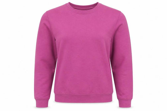 PRETTYLITTLETHING Womens Pink  Cotton Pullover Sweatshirt Size S