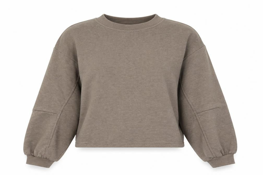 Primark Womens Beige Round Neck  Polyester Pullover Jumper Size 2XS