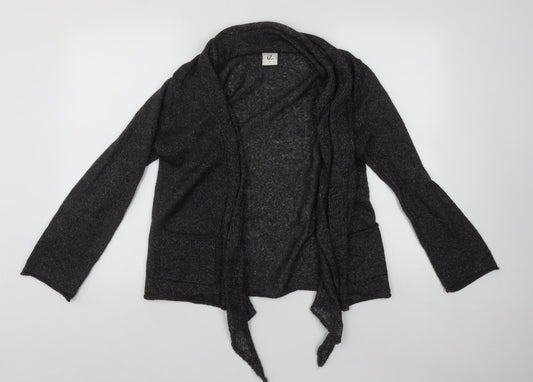 IZ Womens Green V-Neck  Acrylic Cardigan Jumper Size S