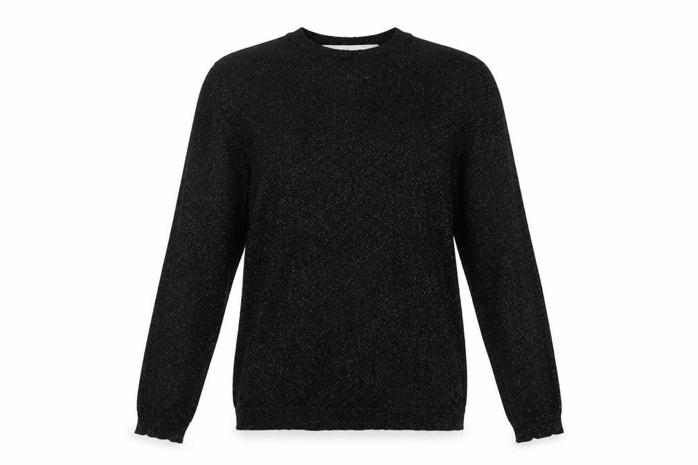 Primark Womens Black Round Neck  Polyester Pullover Jumper Size 12