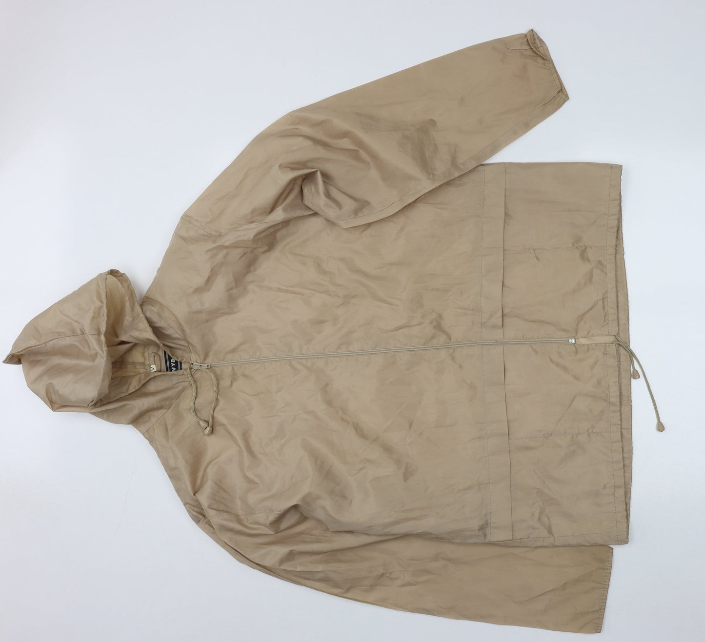 Rainy Days Womens Beige   Rain Coat Coat Size M  Zip