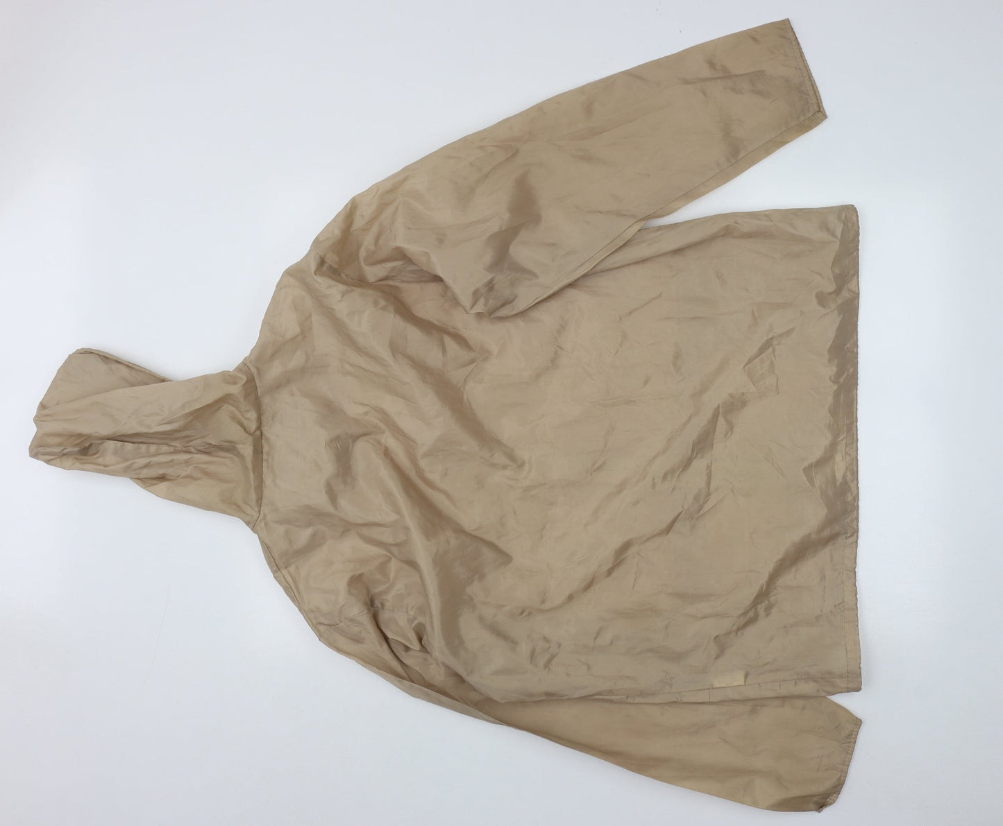 Rainy Days Womens Beige   Rain Coat Coat Size M  Zip