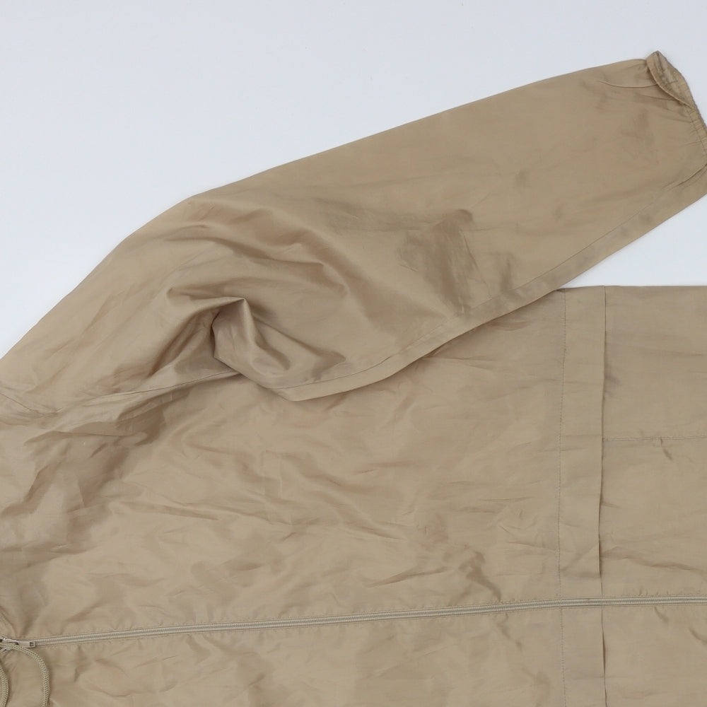 Rainy Days Womens Beige   Rain Coat Coat Size M  Zip
