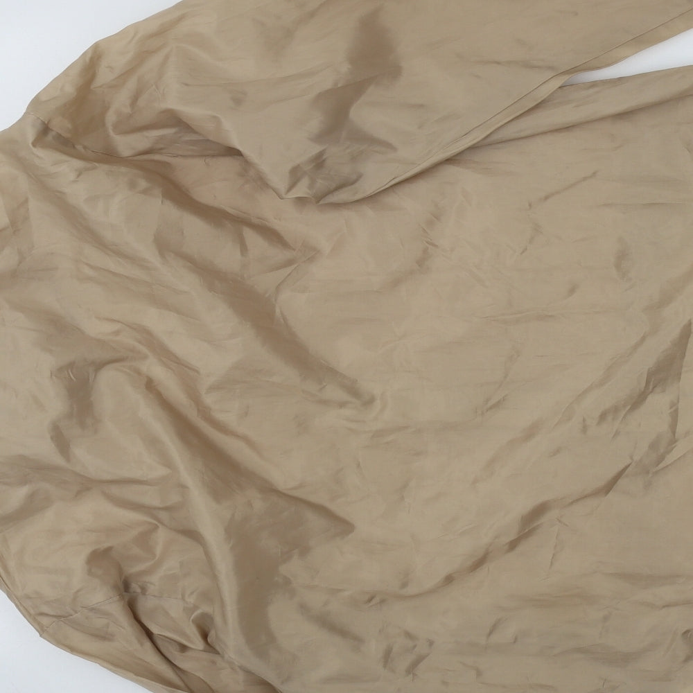 Rainy Days Womens Beige   Rain Coat Coat Size M  Zip