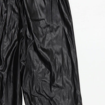 Preloved Brave Soul Womens Black  Polyester Trousers  Size XS L28 in Regular Drawstring - Label