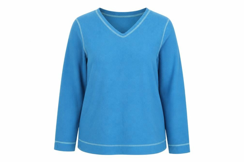 Carole Hochman Womens Blue  Polyester Pullover Sweatshirt Size L  Pullover