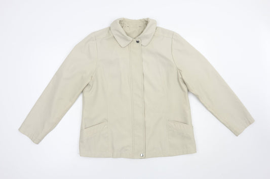 Bonmarché Womens Beige   Jacket  Size S  Zip