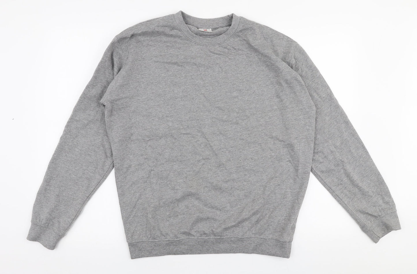 CS Mens Grey  Polyester Pullover Sweatshirt Size M