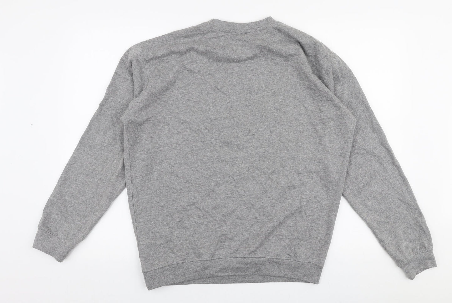CS Mens Grey  Polyester Pullover Sweatshirt Size M