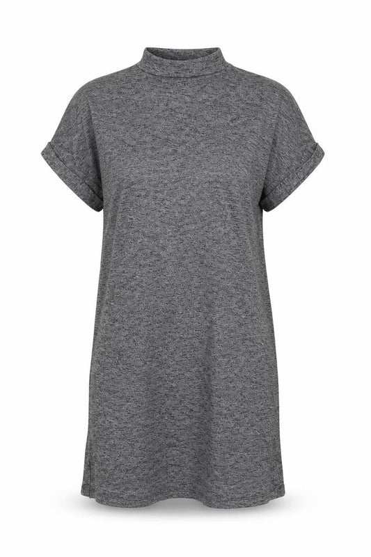 Woolworths Womens Grey  Rayon T-Shirt Dress  Size M  Round Neck Pullover