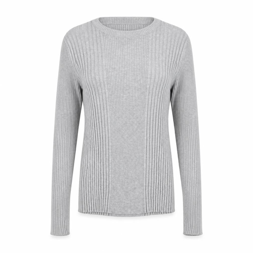 Atmosphere Womens Grey Round Neck  Nylon Pullover Jumper Size 12