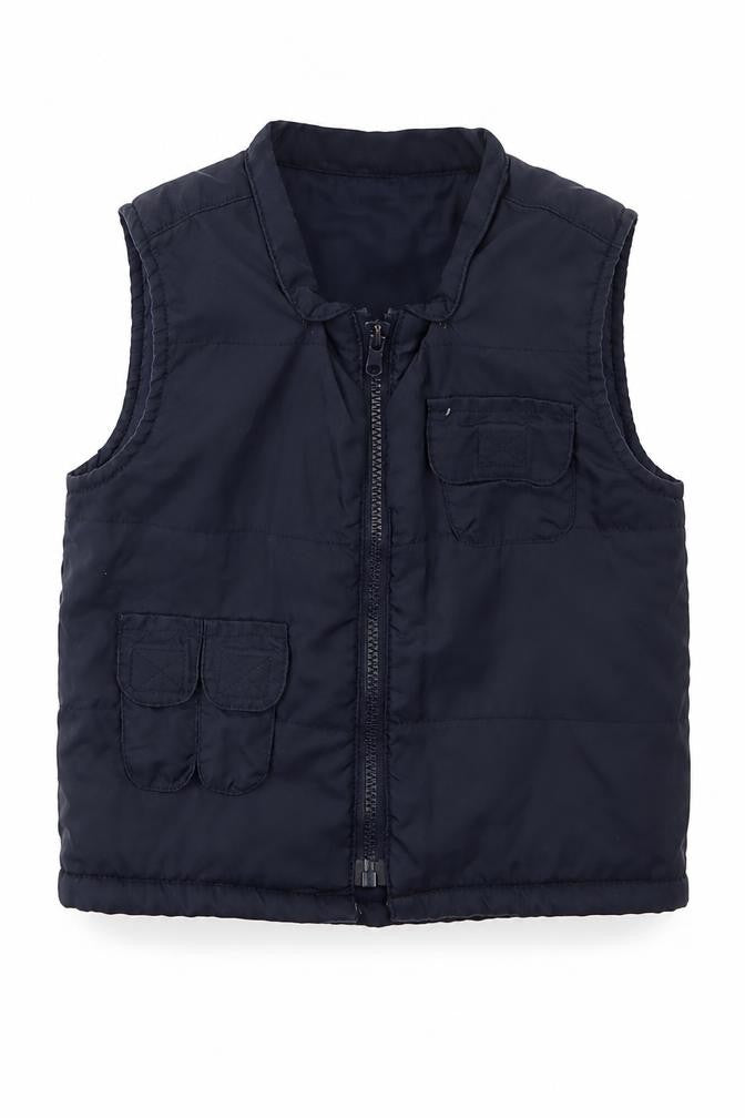St Bernard Boys Blue   Gilet Jacket Size 3-6 Months   Zip