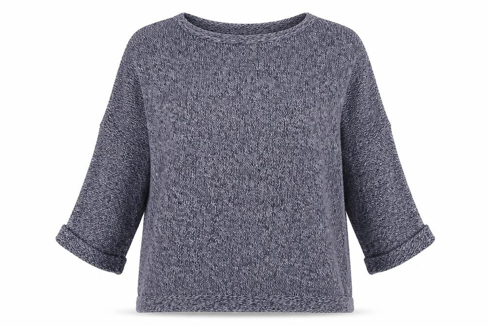 H&M Womens Blue Boat Neck  Acrylic Pullover Jumper Size XS