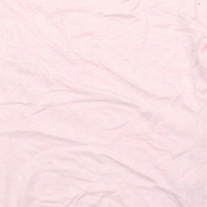 Country Casuals Womens Pink Round Neck Cotton Pullover Jumper Size S