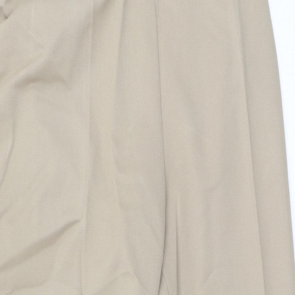 Slimma Womens Beige  Polyester Trousers  Size 20 L25 in Regular