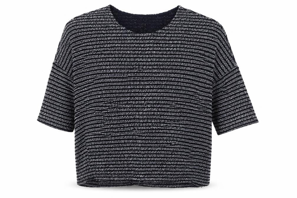 Apricot Womens Blue Round Neck  Acrylic Pullover Jumper Size M