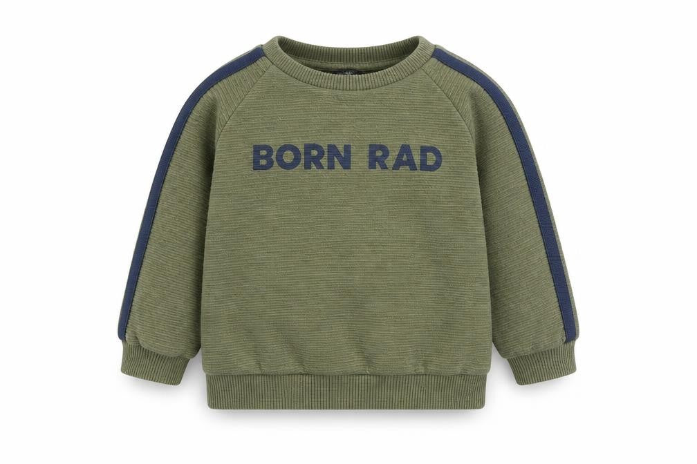 Primark Boys Green  Polyester Pullover Jumper Size 18-24 Months   - Born Rad