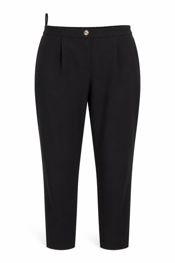 New Look Womens Black  Polyester Trousers  Size 12 L25 in Regular
