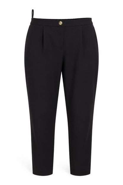 New Look Womens Black  Polyester Trousers  Size 12 L25 in Regular