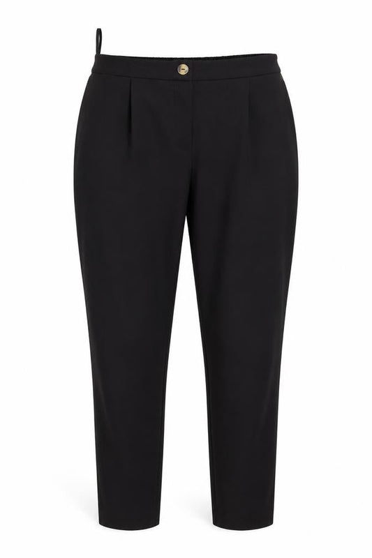New Look Womens Black  Polyester Trousers  Size 12 L25 in Regular
