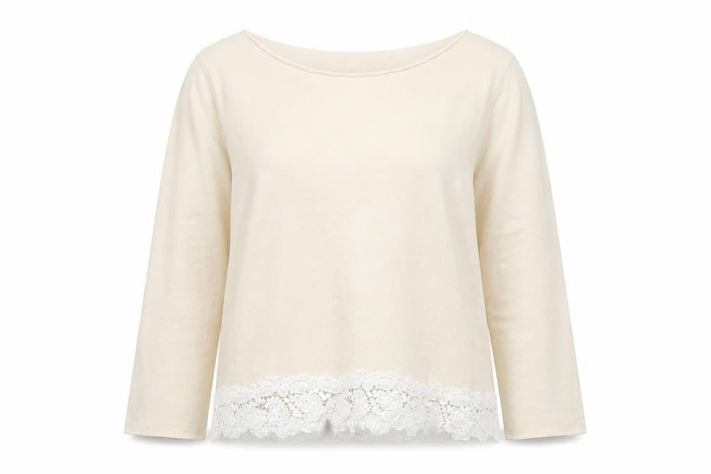 Gap Womens Beige  Cotton Pullover Sweatshirt Size S