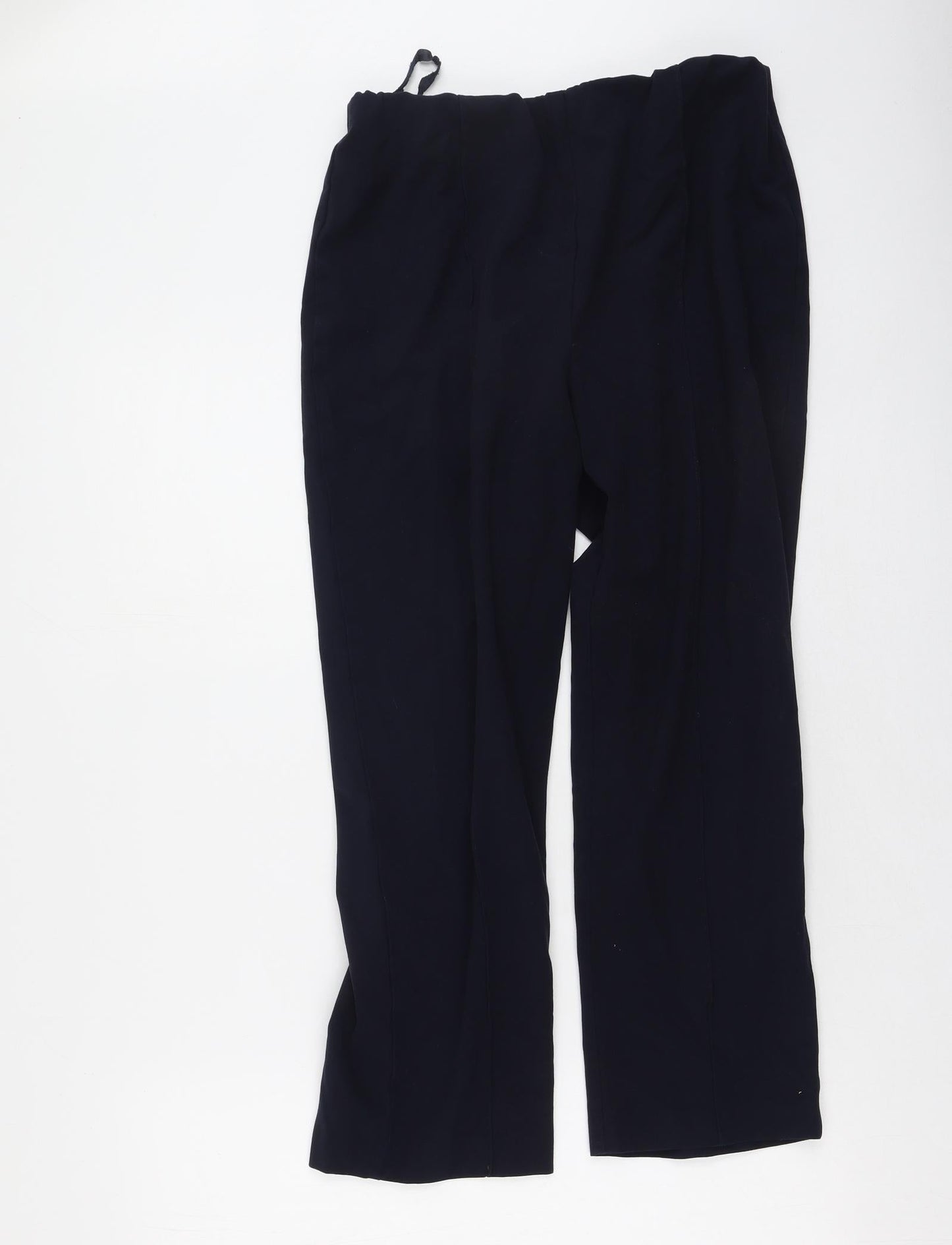 Isle Womens Blue  Polyester Trousers  Size 12 L25 in Regular