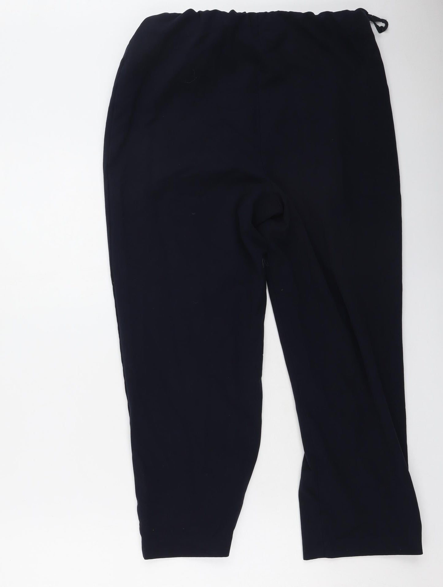 Isle Womens Blue  Polyester Trousers  Size 12 L25 in Regular