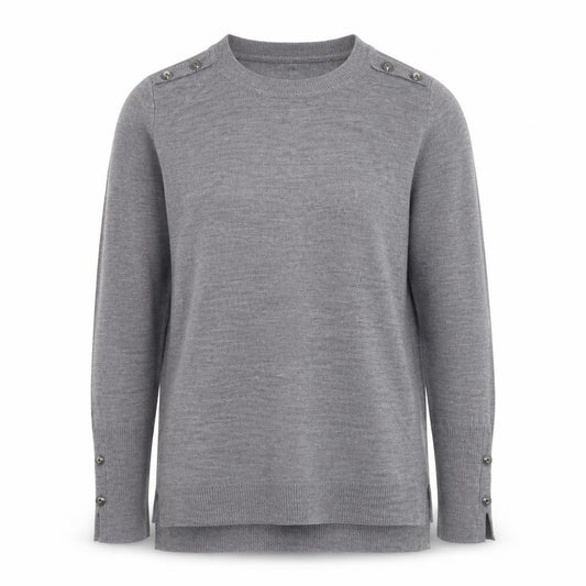 Primark Womens Grey  Acrylic Pullover Sweatshirt Size S