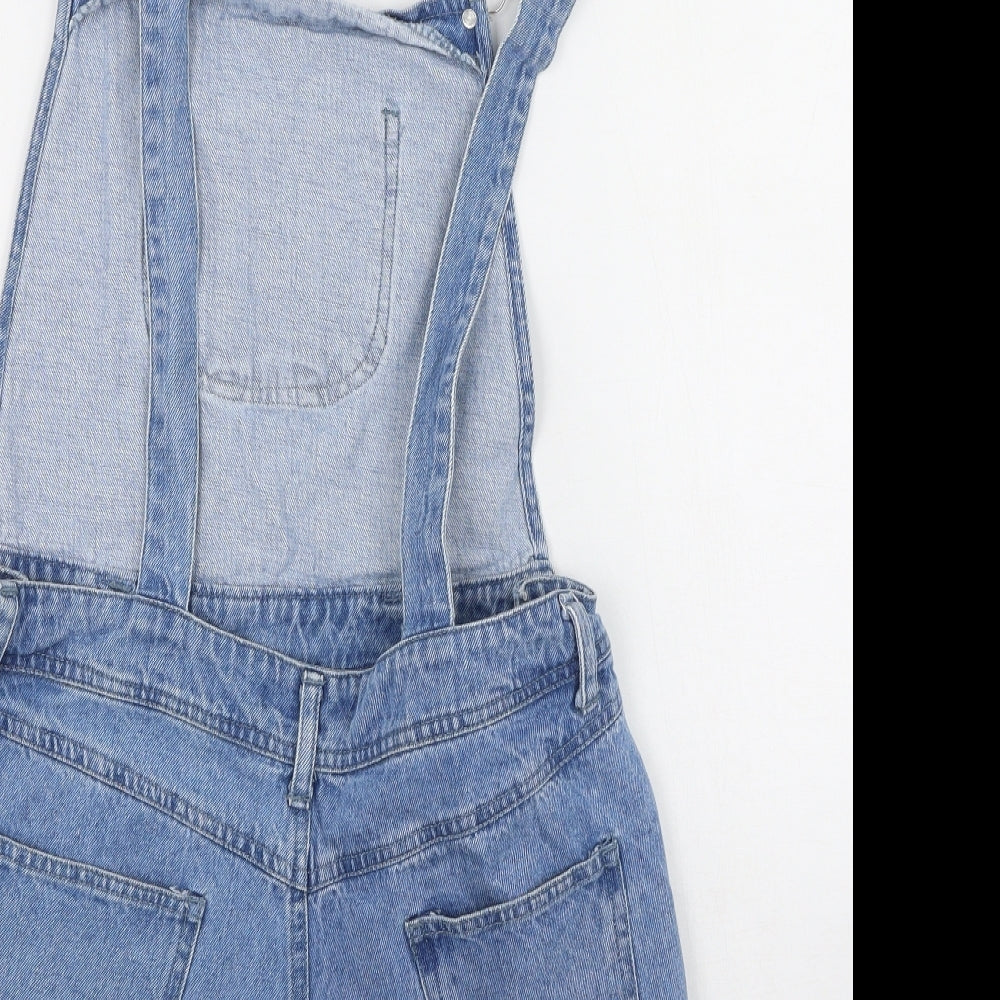 Missguided Girls Blue  Polyester Dungaree One-Piece
