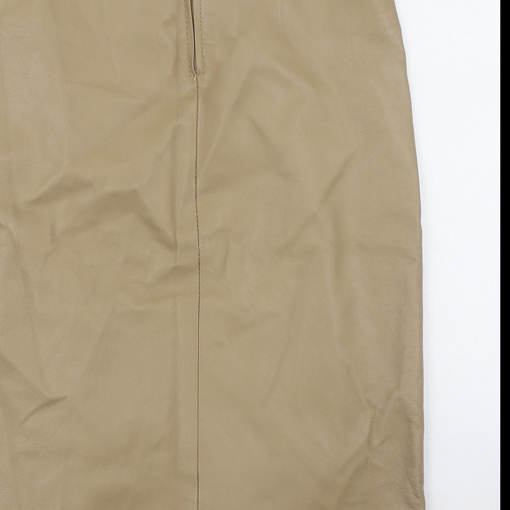 New Look Womens Brown  Polyester Mini Skirt Size 8