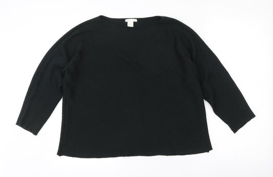 H&M Womens Green Round Neck  Polyester Pullover Jumper Size L