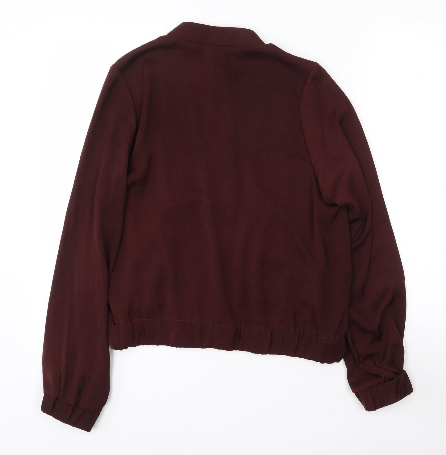 H&M Womens Brown   Jacket  Size 6  Zip