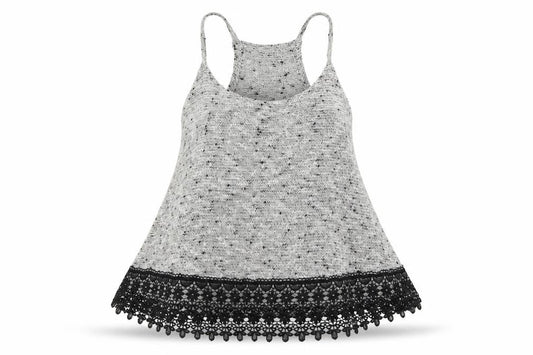 Atmosphere Womens Grey  Acrylic Camisole Tank Size 10 Round Neck