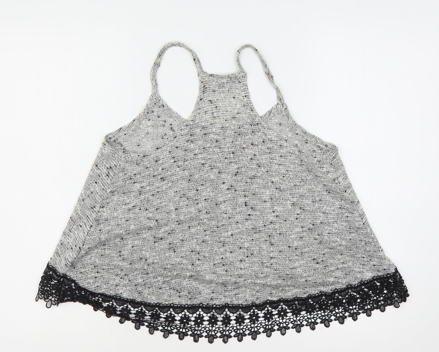 Atmosphere Womens Grey  Acrylic Camisole Tank Size 10 Round Neck
