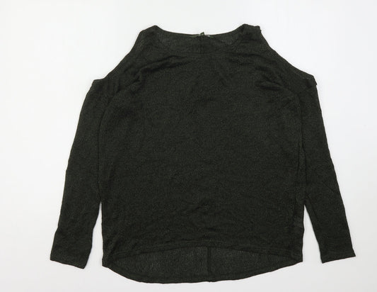 NEXT Womens Green Round Neck  Polyester Pullover Jumper Size 12