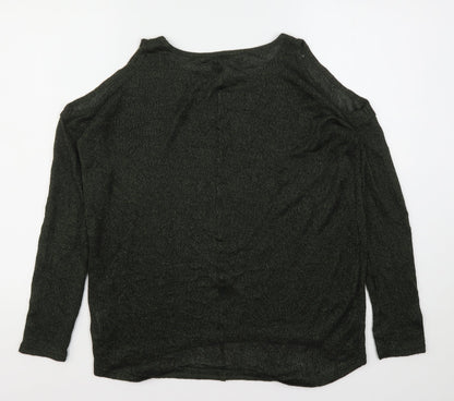 Next Womens Green Round Neck  Polyester Pullover Jumper Size 12