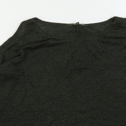 Next Womens Green Round Neck  Polyester Pullover Jumper Size 12