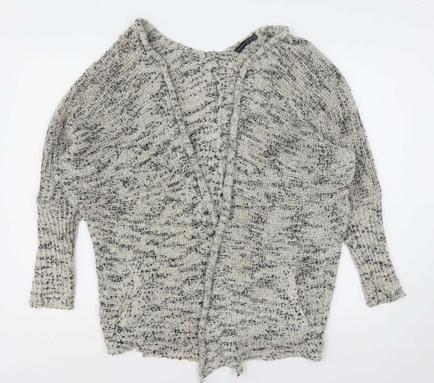 Atmosphere Womens Beige V-Neck  Polyester Cardigan Jumper Size 6