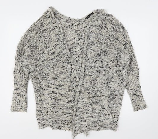 Atmosphere Womens Beige V-Neck  Polyester Cardigan Jumper Size 6