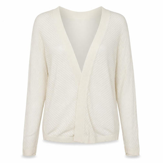 H&M Womens Beige V-Neck  Polyester Cardigan Jumper Size M