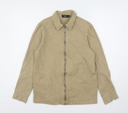 Boohoo Mens Beige   Jacket  Size XS