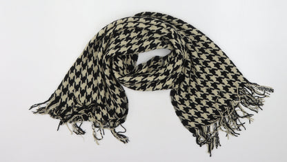 Preworn Womens Multicoloured Houndstooth Polyester  Shawl/Wrap