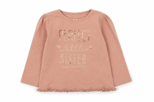 George Girls Pink  Cotton Basic T-Shirt Size 18-24 Months Round Neck  - Perfect Little Sister